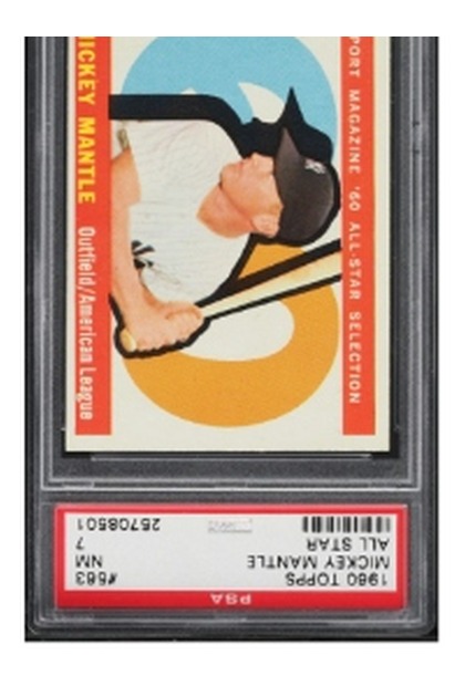 1960 Topps Mickey Mantle All Star #563