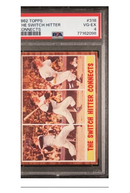 1962 Topps Switch Hitter #318
