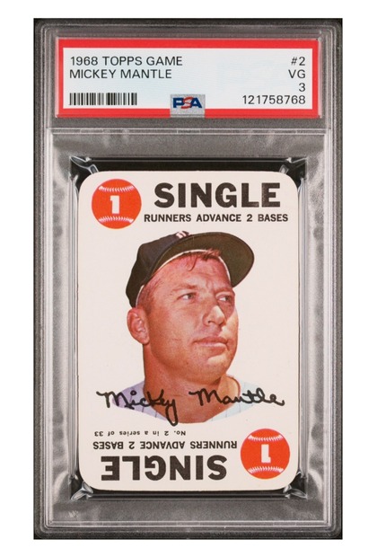 1968 Topps Game Mickey Mantle #2