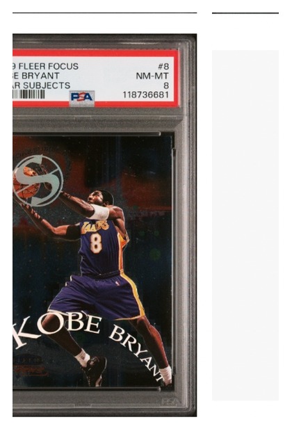1999 Fleer Focus Soar Subjects Kobe Bryant #8